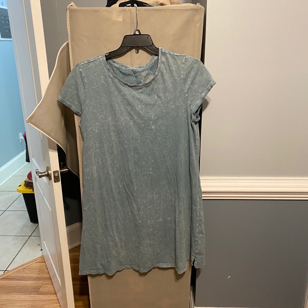 Distressed T-shirt dress